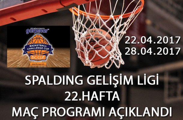 SPALDING GELİŞİM LİGİ 2017 22.HAFTA MAÇ PROGRAMI AÇIKLANDI